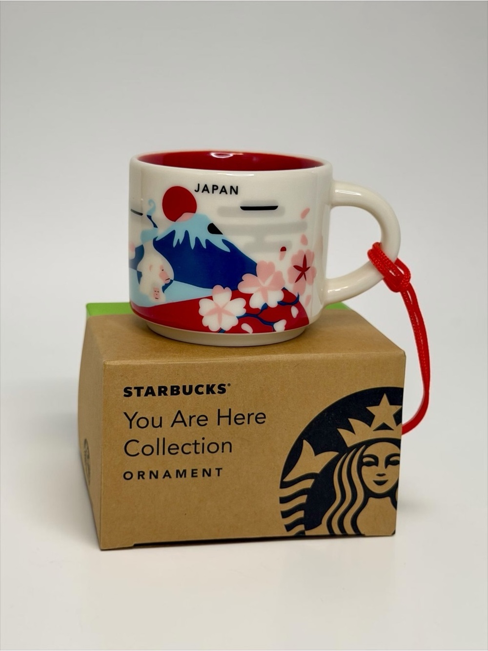 Starbucks Japan "You Are Here" Collection Mini Mug Ornament – NWT with Original